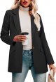 Womens Casual Blazer Jacket Pockets Long Sleeve Open Front Work Office Blazer