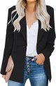 Women's Casual Long Sleeve Lapel Button Slim Work Office Blazer Jacket